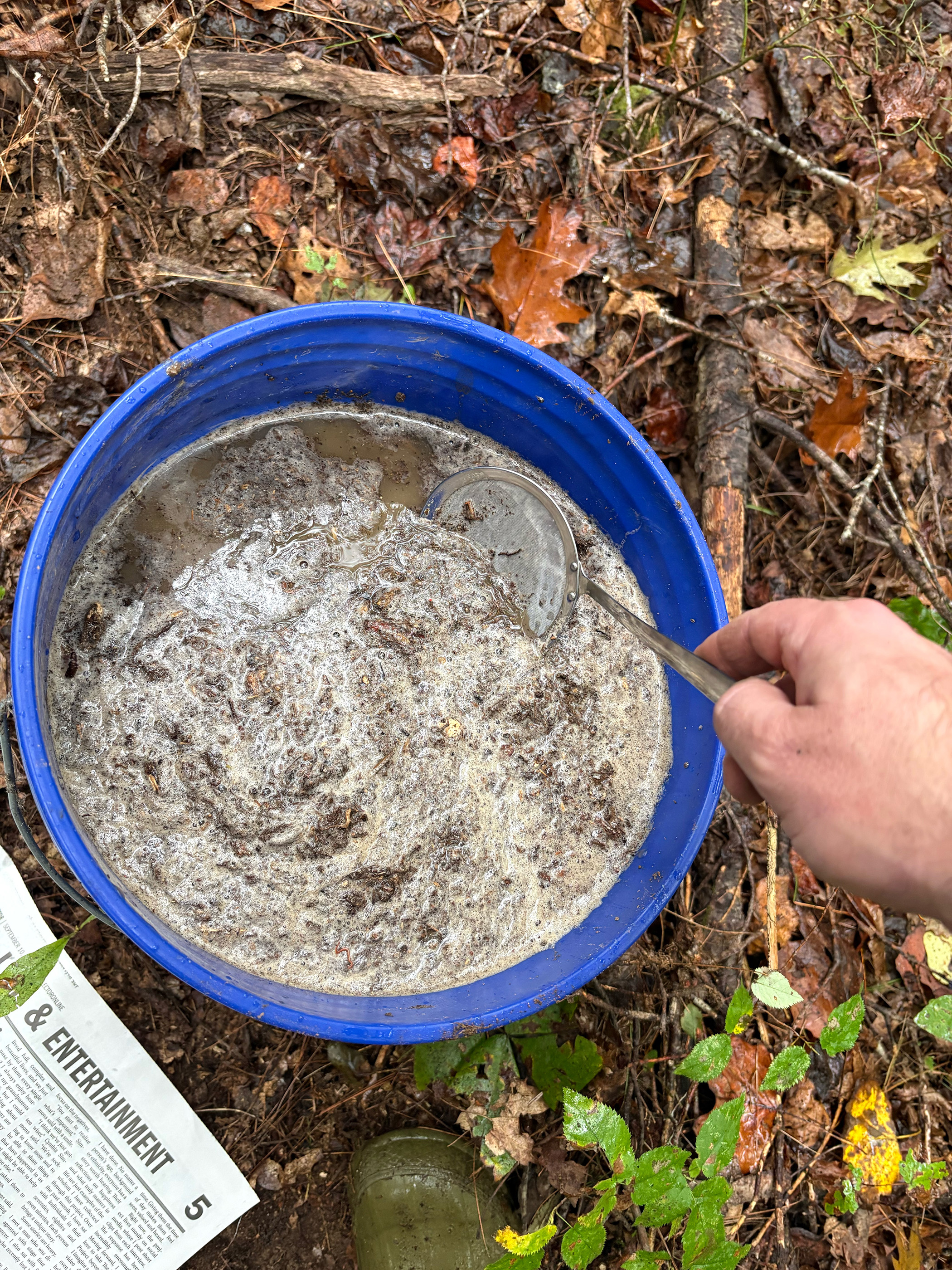 Scooping foam layer Scooping foam layer